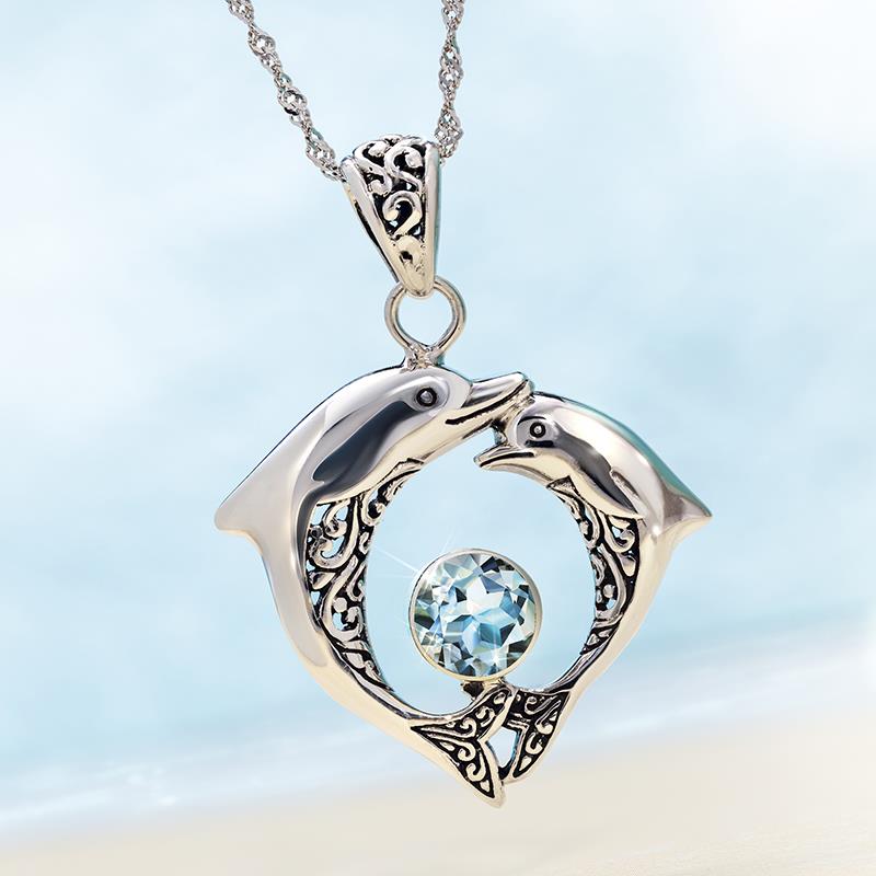 Balinese Dolphin Pendant plus Chain